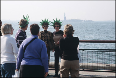 Statue of Liberty & Tourists