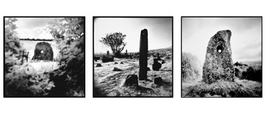 Irish Holed Stones triptych