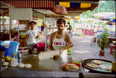 Making Roti Canai