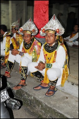 Dancers relaxing
