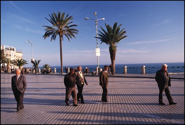 Men promenading