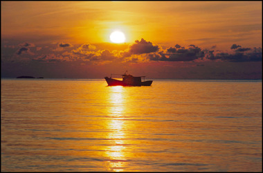 Fishing Boat & Sunset