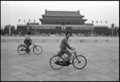 Cyclists in Tiananmen Square
