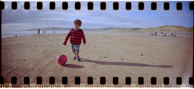Angus on beach