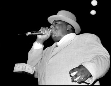 Notorious B.I.G. / Biggie Smalls hologram performing live